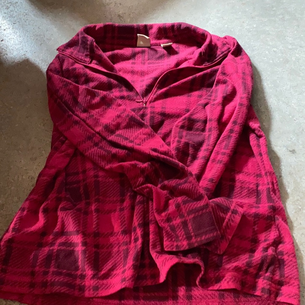 fleece quarter zip hoodie